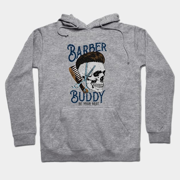 BARBER BUDDY Hoodie by CustomCraze